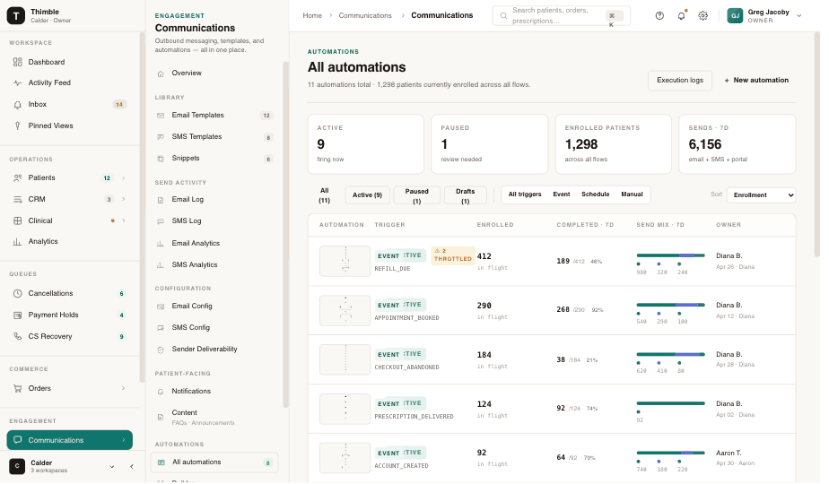 Automation Engine - visual workflow builder and comms