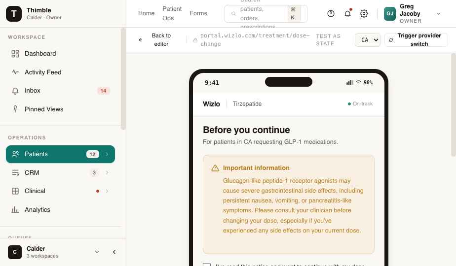 Intake Automation - normalized form data in patient record
